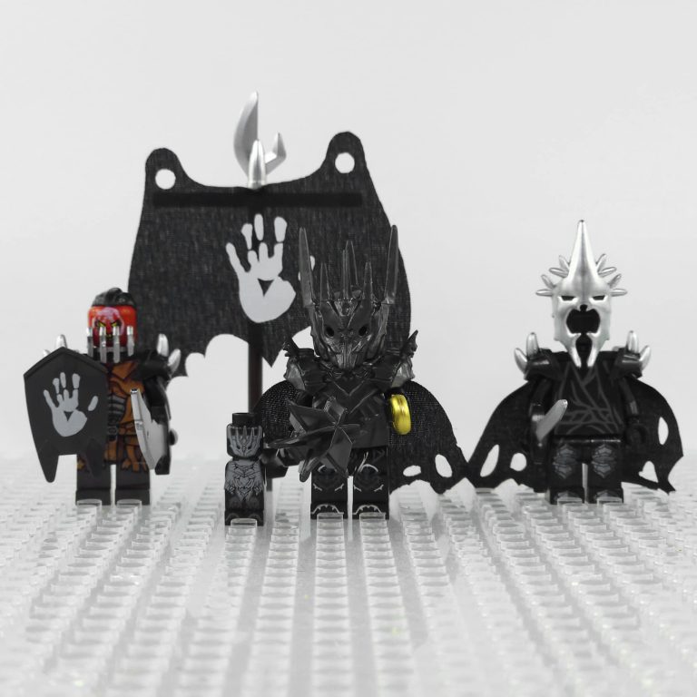 Lord the Rings Sauron Witch King Uruk-Hai Captain Block Figures Set