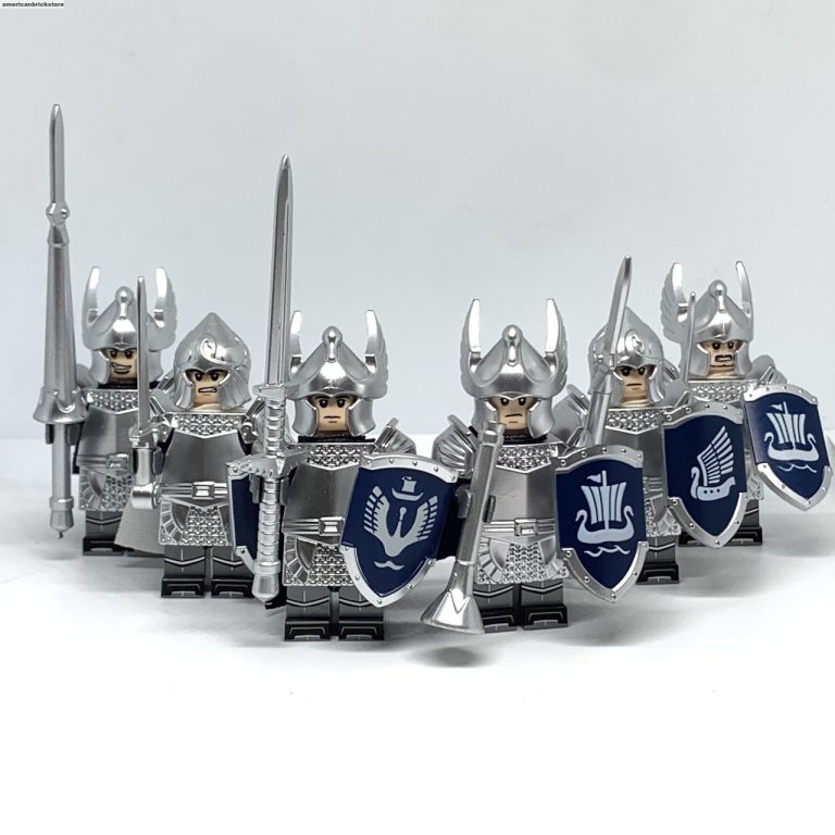 Lord the Rings Soldiers Dol Amroth Block Figures Set 6pcs