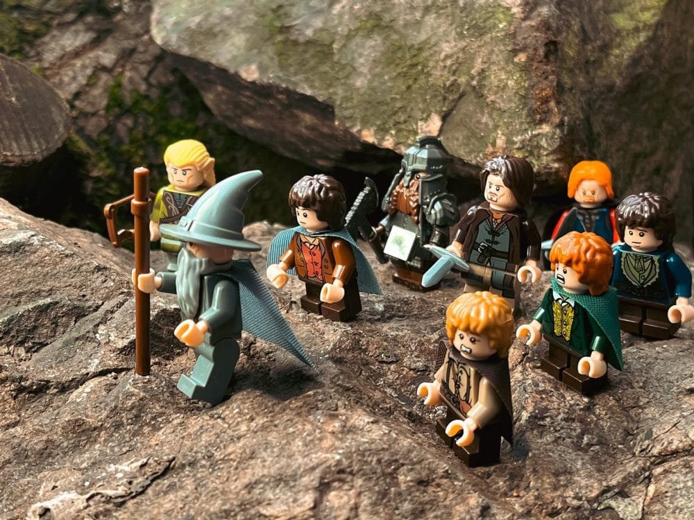 Lord the Rings The Fellowship the Rings Block Figures Set 9pcs