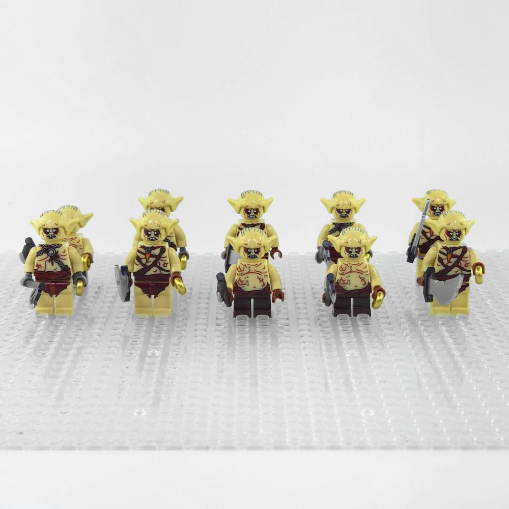 Lord the Rings The Hobbit Goblins Block Figures Set 10pcs