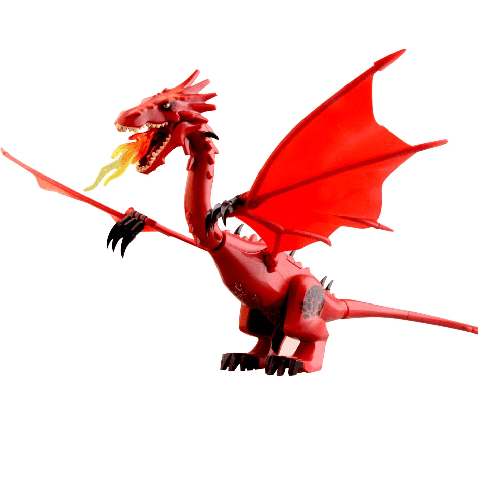 Lord the Rings The Hobbit Smaug Dragon Lonely Mountain Block Figures