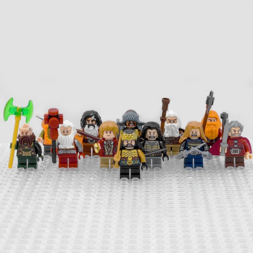 Lord the Rings The Hobbit Thorins Company Block Figures Set 12pcs