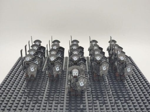 Lord the Rings Uruk-Hai Heavy Armour Block Figures Set 21pcs