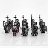 Lord the Rings Uruk-Hai Heavy Infantry Block Figures Set 18pcs