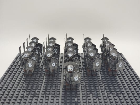 Lord the Rings Uruk-Hai Heavy Swords Block Figures Set 21pcs