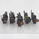 Lord the Rings Uruk-Hai Orcs and Goblins Block Figures Set 16pcs