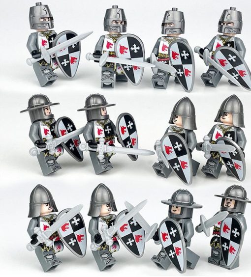 Lynx Knight Medieval Castle Block Figures Set of 12pcs