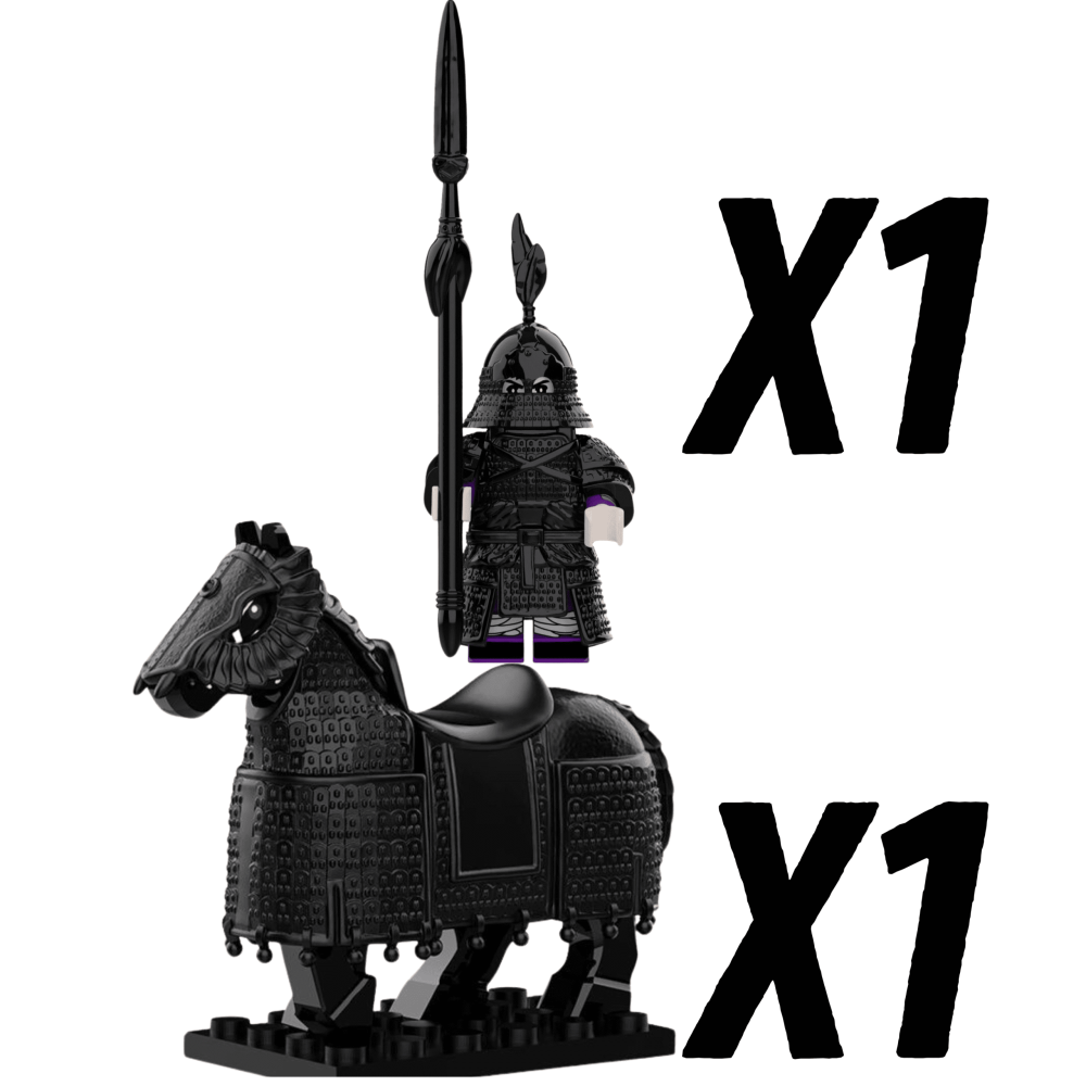 Medievel Cataphracts Iron Pagoda Horsemen Block Figures