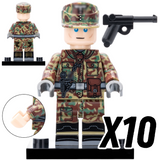 WWII German Military Infantry Building Block Block Figures Set