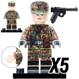 WWII German Military Infantry Building Block Block Figures Set