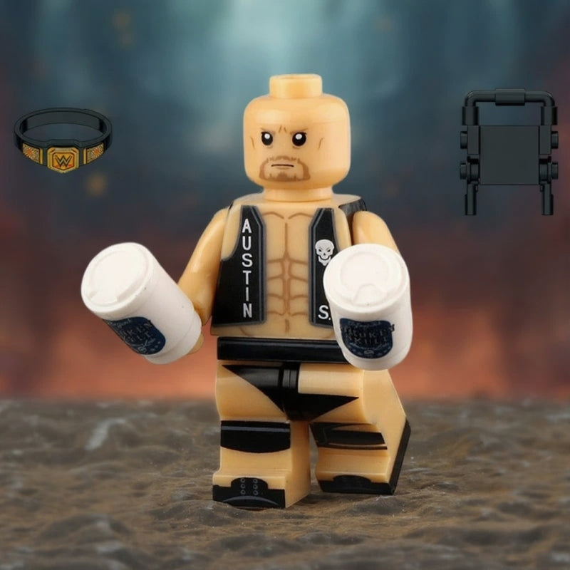 WWE Legends Block Figures Set of 5pcs
