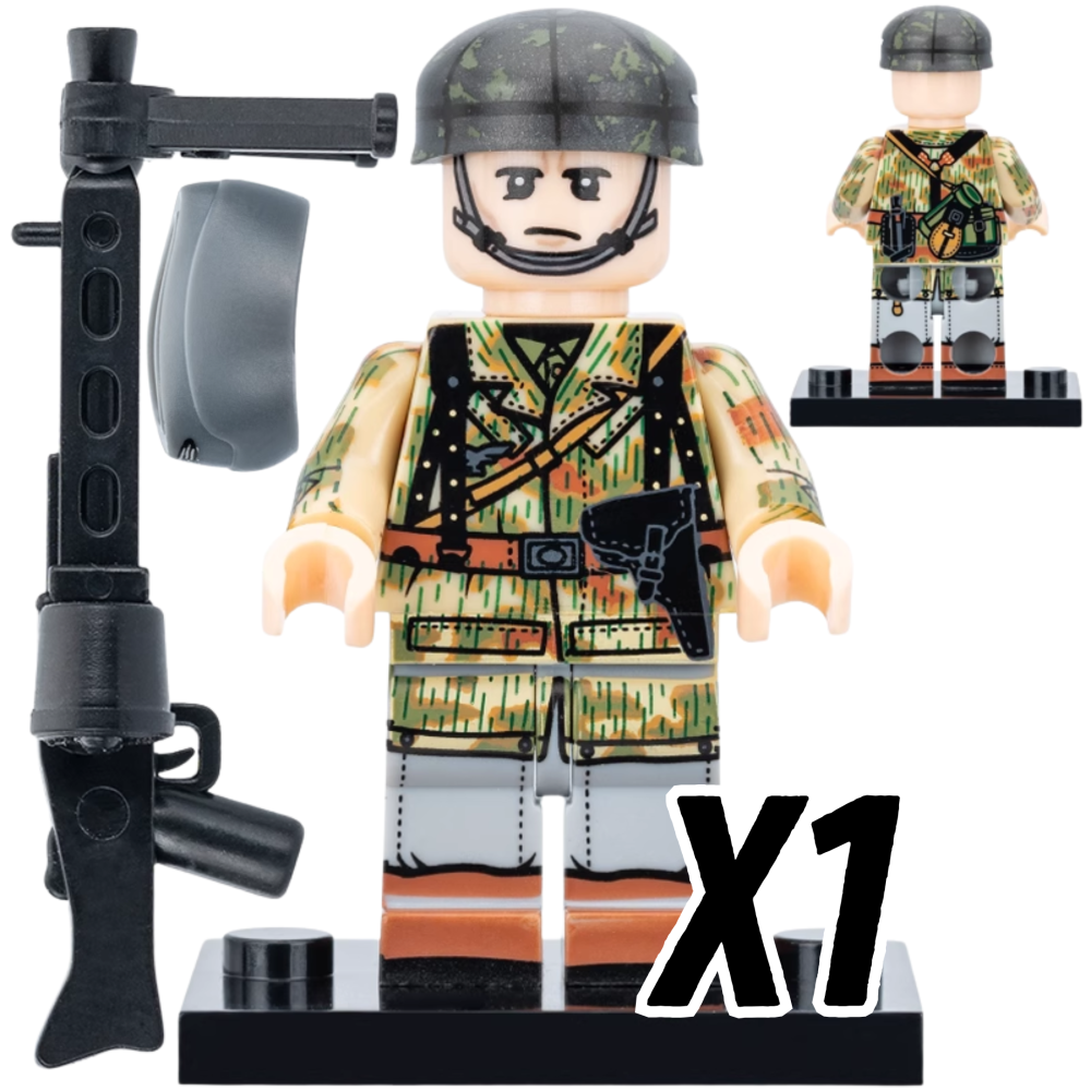 WWII German Luftwaffe Infantry Block Figures Set