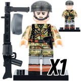 WWII German Luftwaffe Infantry Block Figures Set