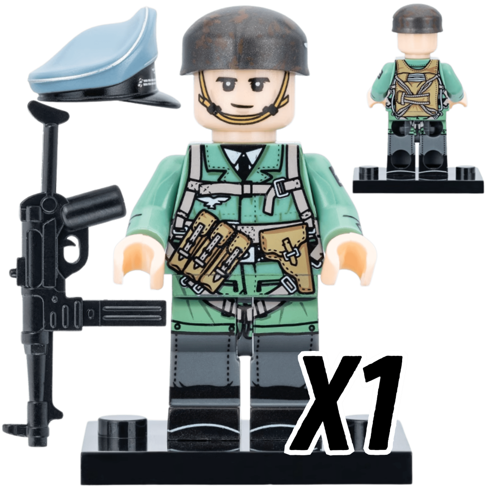 WWII German Luftwaffe Infantry Block Figures Set