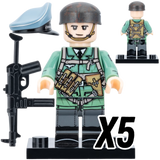 WWII German Luftwaffe Infantry Block Figures Set