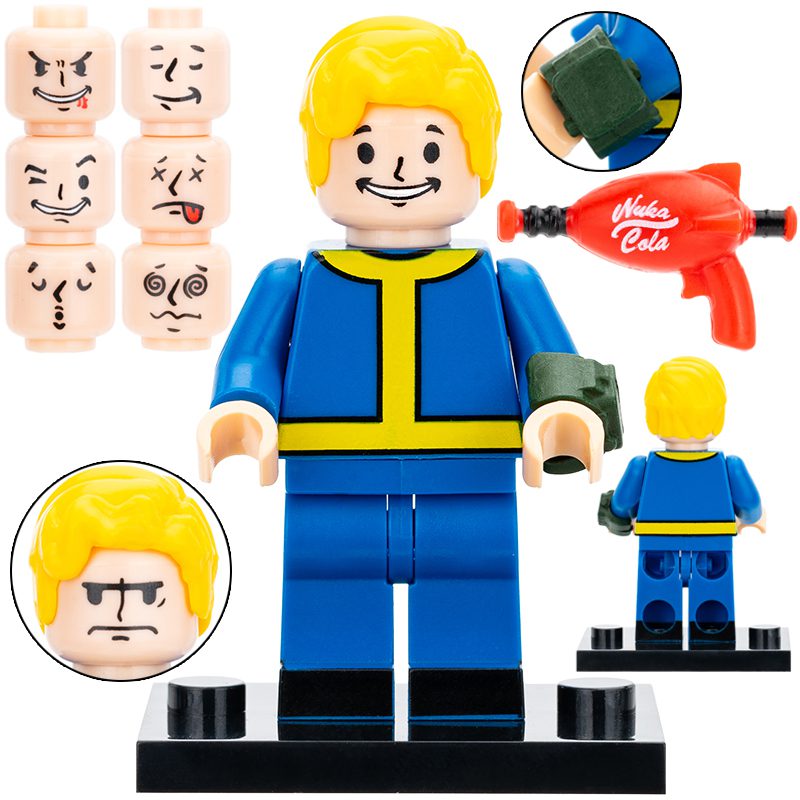 Fallout T60 Power Armor Suit Block Figures Set