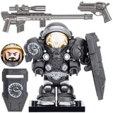 Starcraft Marines & Captains Block Figures Set