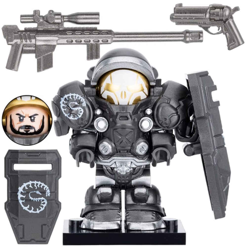 Starcraft Marines & Captains Block Figures Set
