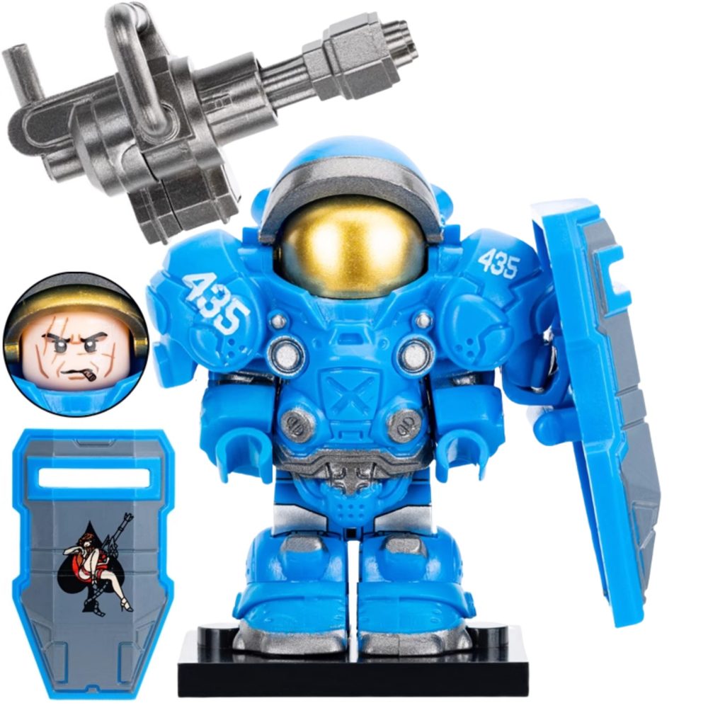 Starcraft Marines & Captains Block Figures Set