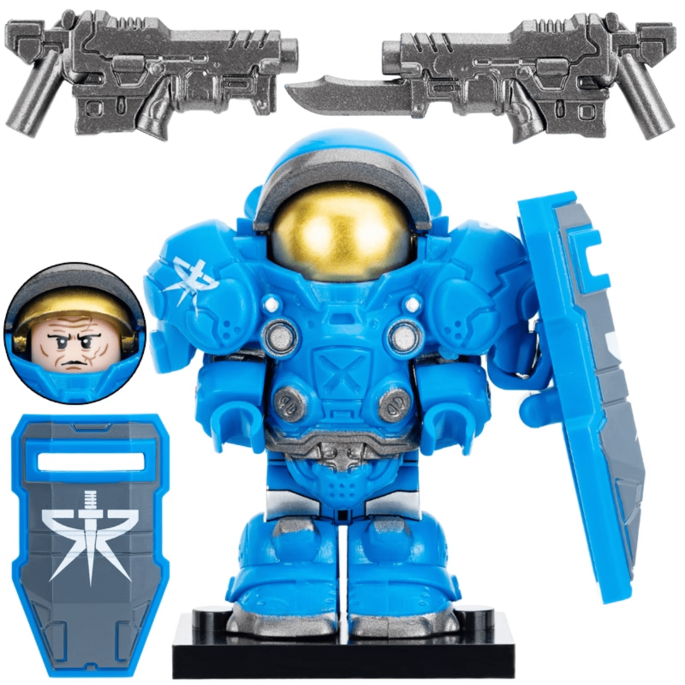 Starcraft Marines & Captains Block Figures Set