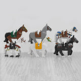 Medieval Knights Horses and Mounts Block Figures