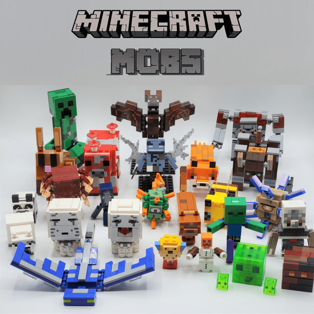Minecraft Mobs Block Figures Blocks Mega Set