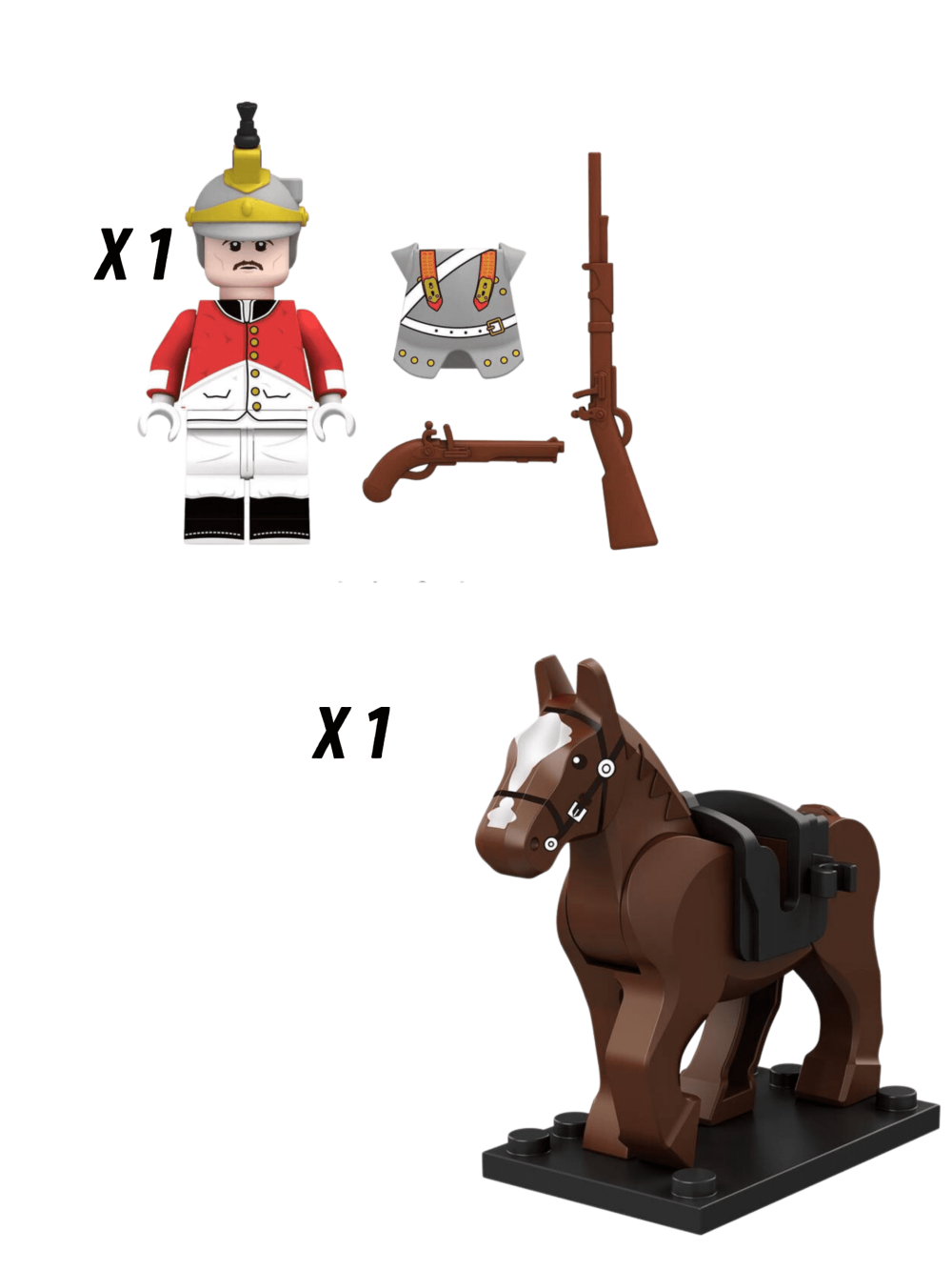 Napoleonic Wars Spanish Cuirassier Cavalry Block Figures Set