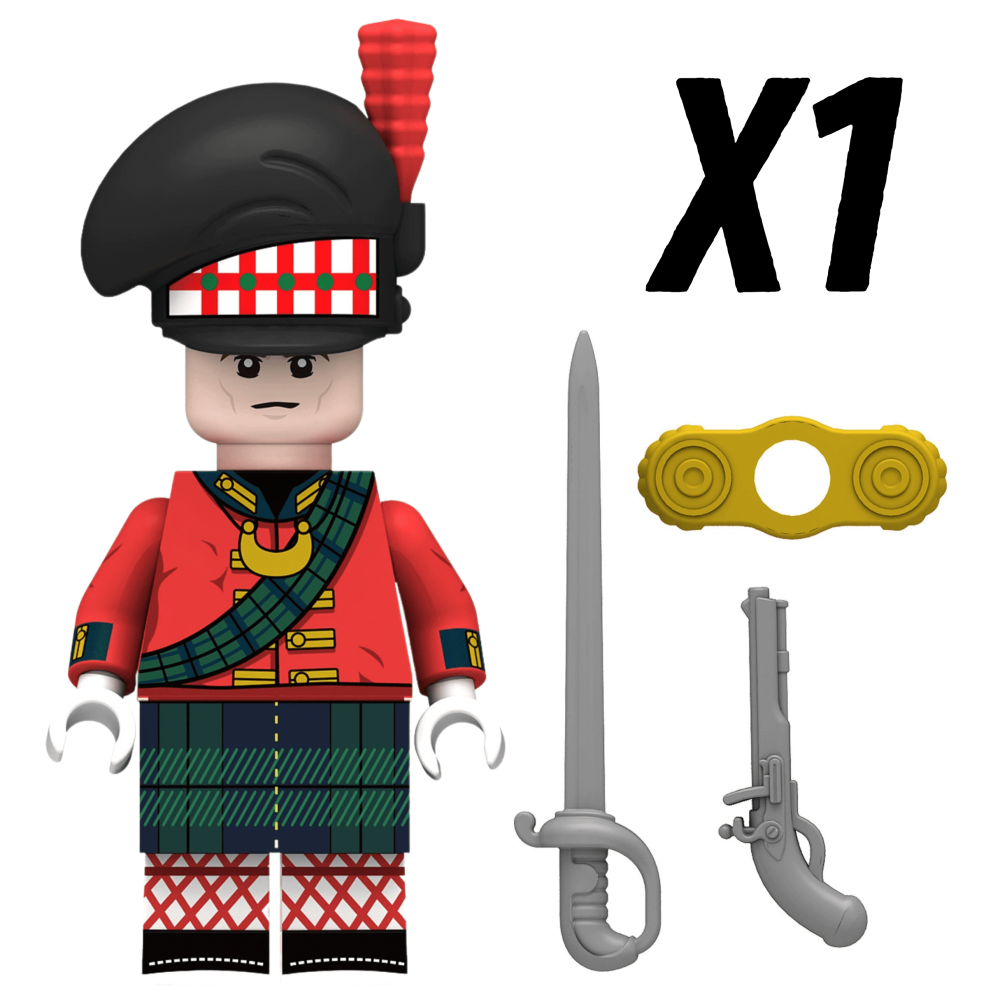 Napoleonic Wars Offices and Captains Block Figures