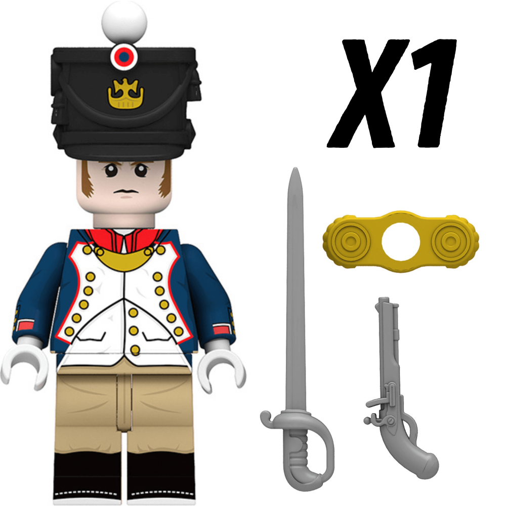 Napoleonic Wars Offices and Captains Block Figures