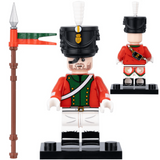 Napoleonic Wars Lancers and Cavalry Block Figures Set of 4pcs