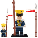 Napoleonic Wars Lancers and Light Cavalry Block Figures Set of 4pcs