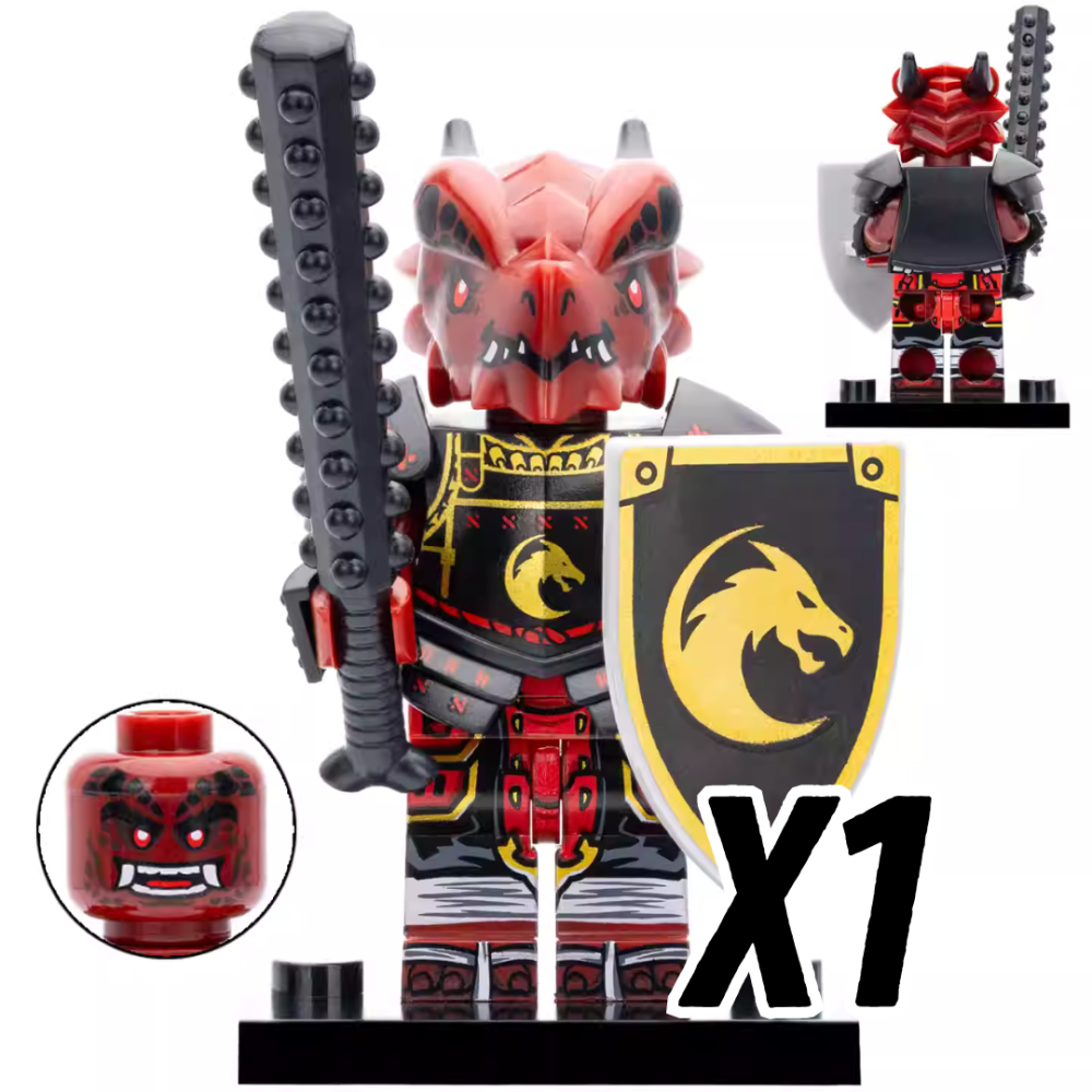 Dragon Clan Warriors Block Figures Set of 4pcs