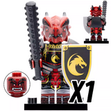 Dragon Clan Warriors Block Figures Set of 4pcs