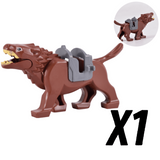 Lord the Rings Wargs, Boars and War Goat Mounts for Block Figures