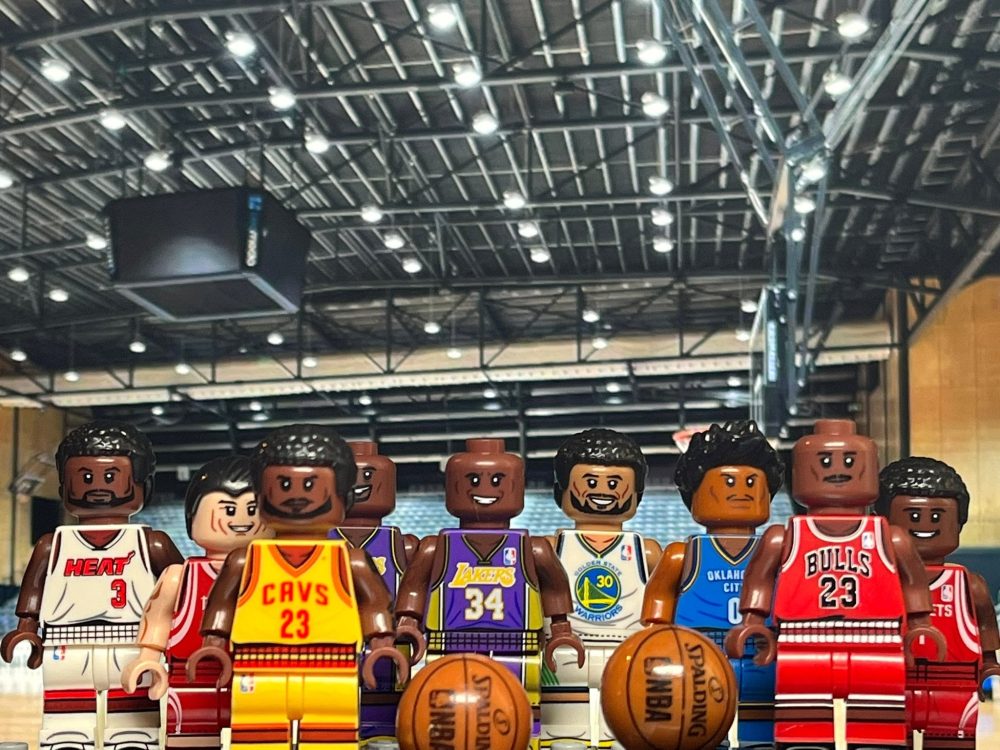 NBA Championship MVP Basketball Minifigures Set of 9pcs with Basketball Accessory
