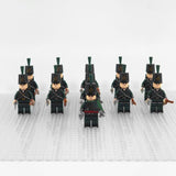 Napoleonic Wars 95th Rifles British Infantry Block Figures Set of 11pcs