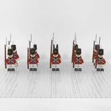 Napoleonic Wars British Royal Fusiliers Block Figures Set of 10pcs