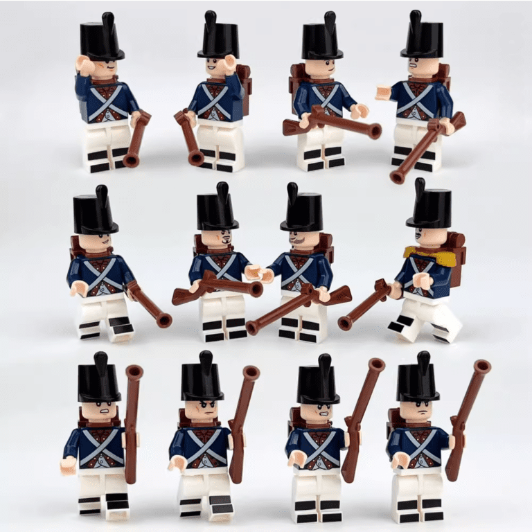 Napoleonic Wars French Musketeer Style 1 Block Figures Set