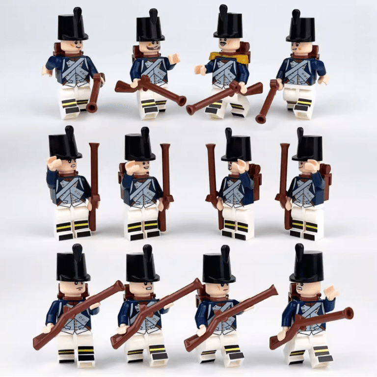 Napoleonic Wars French Musketeer Style 2 Block Figures Set