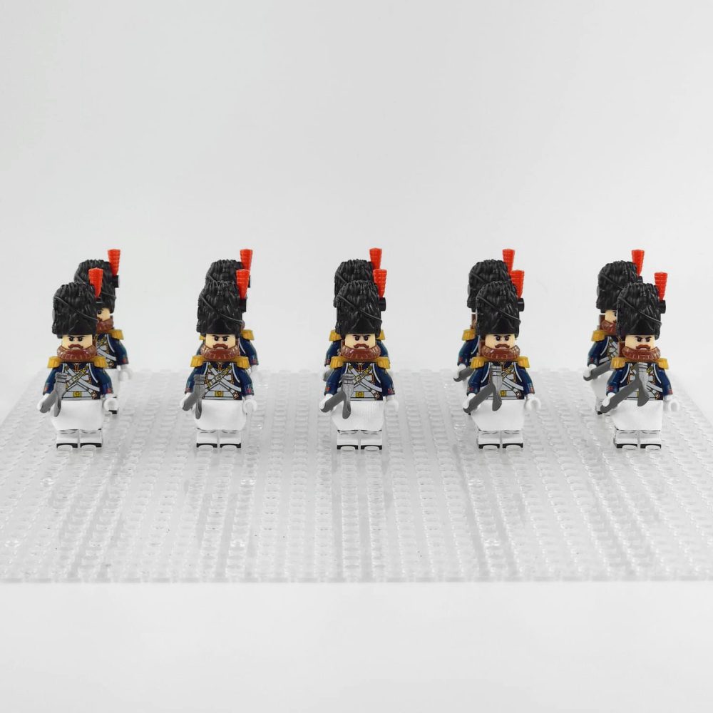 Napoleonic Wars French Sappers Block Figures Set of 10pcs