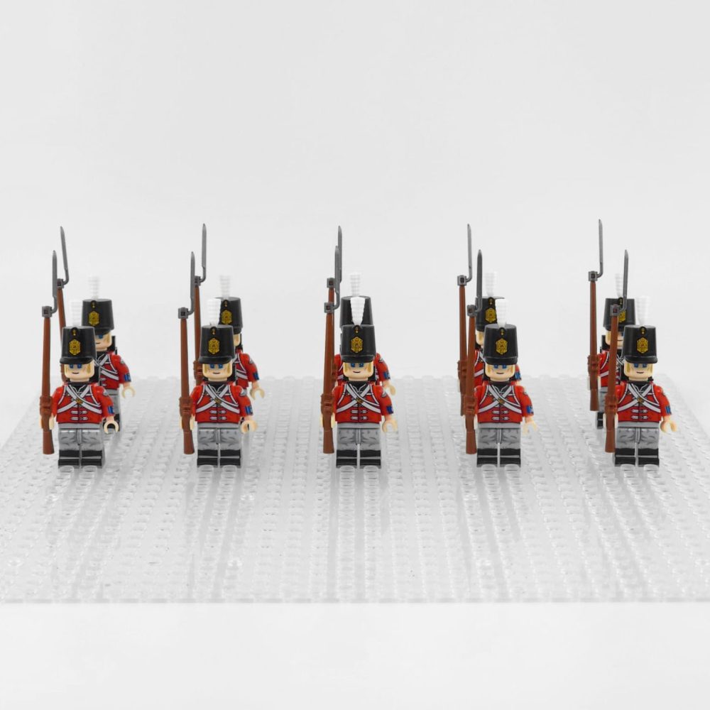 Napoleonic Wars K.G.L. Line Infantry Block Figures Set of 10pcs