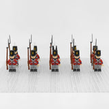 Napoleonic Wars K.G.L. Line Infantry Block Figures Set of 10pcs
