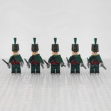 Napoleonic Wars Officer Of the 95th Regiment Block Figures Set of 5pcs