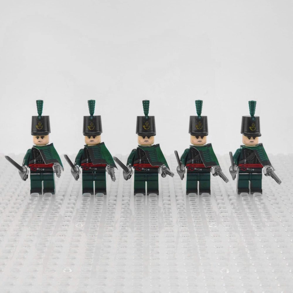Napoleonic Wars Officer Of the 95th Regiment Block Figures Set of 5pcs