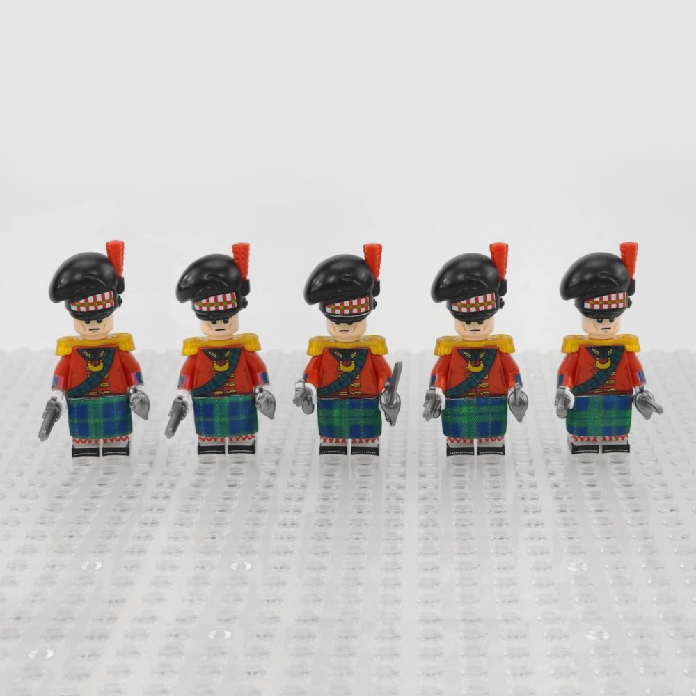 Napoleonic Wars Officer Of the Highland Infantry Block Figures Set of 5pcs
