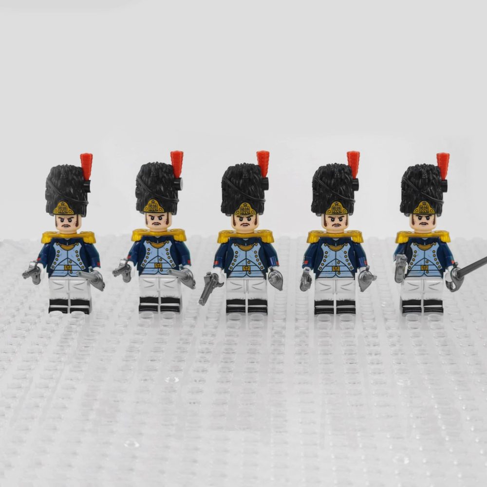 Napoleonic Wars Officer Of the Old Grenadiers Block Figures Set of 5pcs