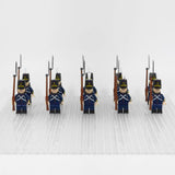 Napoleonic Wars Portuguese Line Infantry Block Figures Set of 10pcs