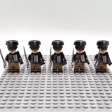 Napoleonic Wars Prussian Skeleton Hussars Block Figures Set of 5pcs