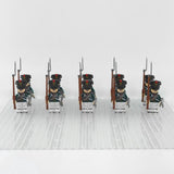 Napoleonic Wars Russian Artillery Infantry Block Figures Set