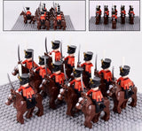 Napoleonic Wars Russian Guard Hussar Cavalry Block Figures Set